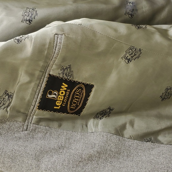 True vintage LEBOW Boyd's Philadelphia mens 100% cashmere blazer size 42 - Picture 6 of 16